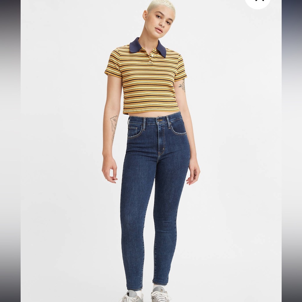 Levi’s Mile High Skinny Jeans. Size 28. Dark wash